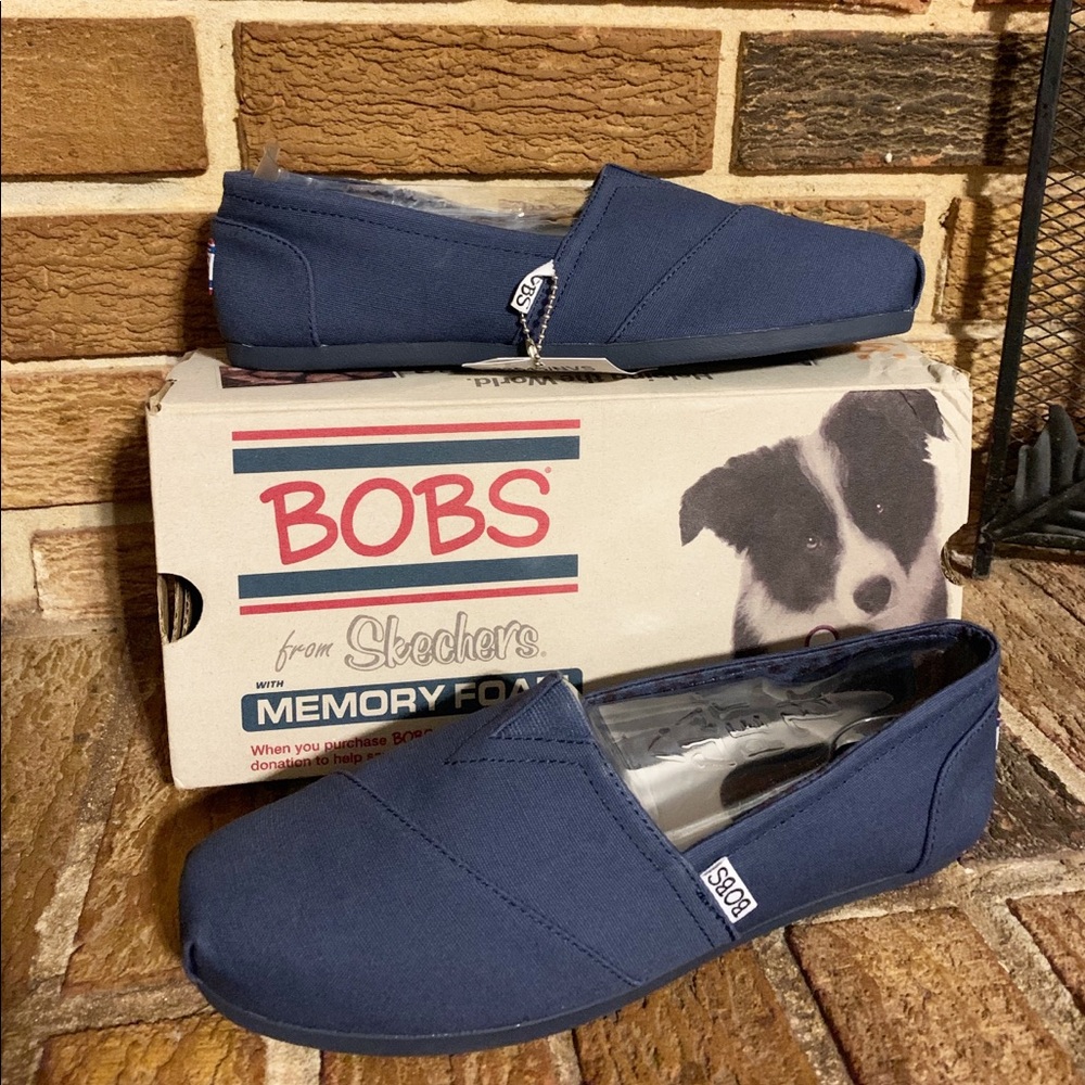 NEW Sketchers BOBS with Memory Foam in Navy